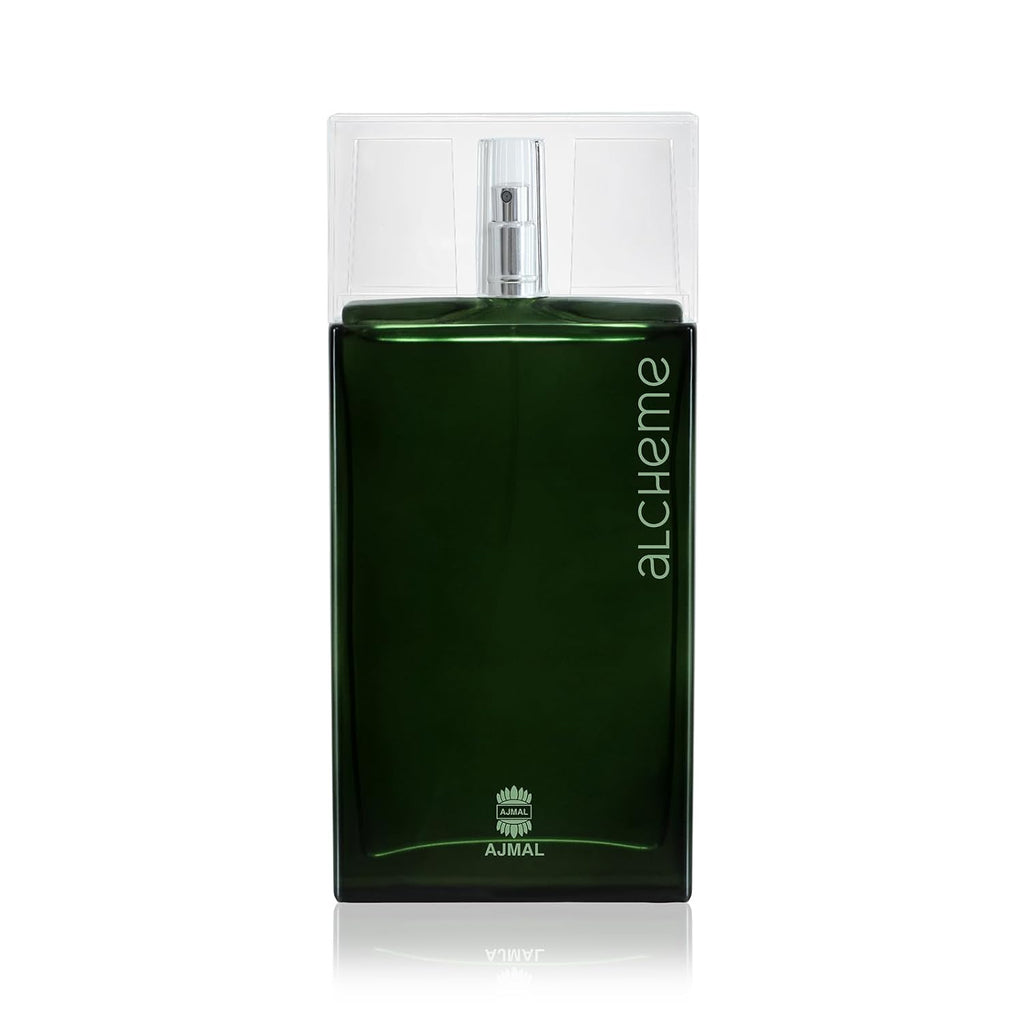 Ajmal Alcheme Eau de Parfum for Men, 3.0 fl oz / 90 ml, Premium Woody Spicy Aromatic Masculine Fragrance, Long Lasting Men’s Perfume, Made in Dubai Scent