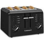 Cuisinart 4-Slice Compact Plastic Toaster, Black, CPT-142BKP1