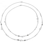 Long Necklaces for Women Pearl Necklaces for Women Long Chain Necklace Dainty Layered Pearl Necklace Statement Sweater Strand Chain Jewelry
