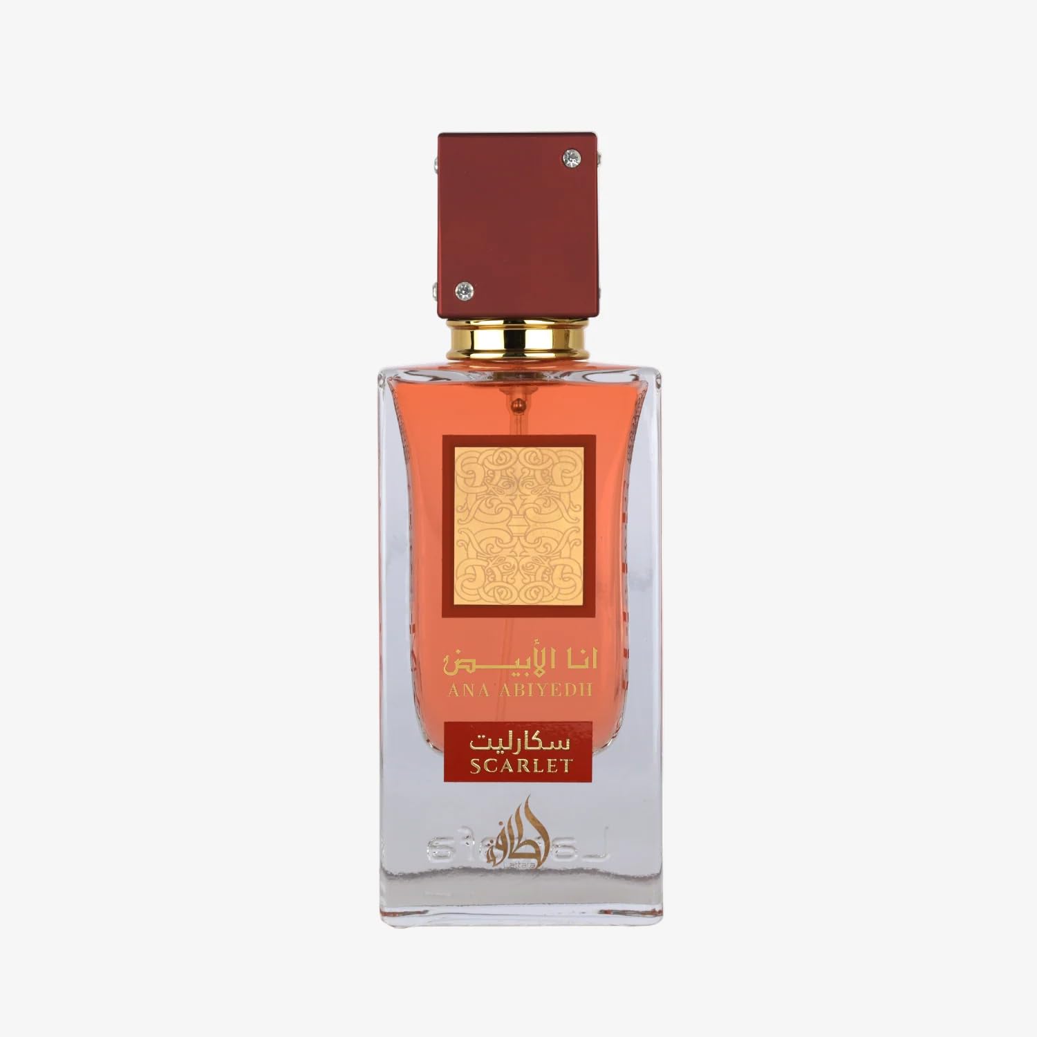 Lattafa Ana Abiyedh Scarlet – Fruity, Floral, Spicy, Sweet – Eau de Parfum Spray Long-Lasting Fragrance for Unisex, 2.0 Ounce / 60 ml
