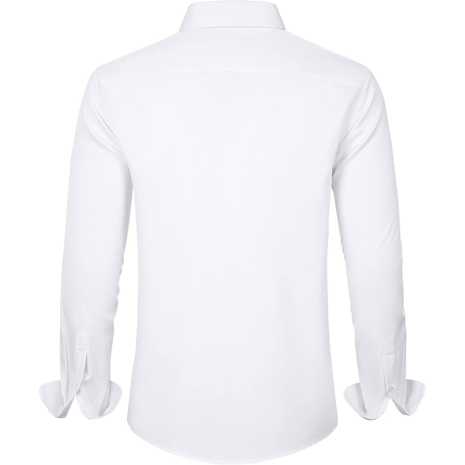 J.Ver Men'S Dress Shirts Solid Long Sleeve Stretch Wrinkle-Free Formal Shirt Business Casual Button Down Shirts