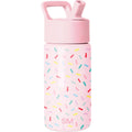 Simple Modern Kids Water Bottle With Straw Lid | 14Oz Insulated Stainless Steel Kids Tumbler & Spill Proof Toddler Cup For School, Girls, Boys | Summit | Confetti