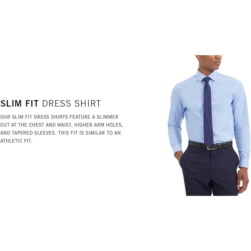 Kenneth Cole Unlisted Men'S Slim Fit Solid Dress Shirt - Amazon Exclusive