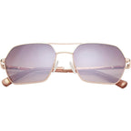 Ted Baker TWS254 Women's Geometric Aviator Designer Sunglasses, UV400 Protection, 56 mm Gradient Lenses