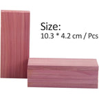 Cedar Blocks For Closet Storage,100% Aromatic Red Ceder Blocks Cedar Planks Chips 16Pcs For Closet Drawers 100% Natural Wood Chips