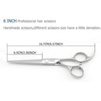 Professional Hair Cutting Scissors Barber Hair Shears Haircut 6 Inch 440C Haircut Shears Hairdresser Scissors Kinsaro For Hairdresser Barber Or Home Use