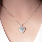 PicturesOnGold.com Forever In My Heart Locket Necklace for Women That Hold Pictures in Silver or Yellow Gold.