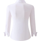 Womens Button Down Shirts Long Sleeve Regular Fit Stretch Work Blouse