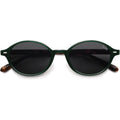 SOJOS Retro Oval Round Polarized Sunglasses Womens Mens, Small Chic Vintage Trendy Sunnies SJ2611 Dark Green/Grey
