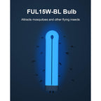 Bug Zapper Light Bulb Replacement For 15W Bug Zapper With 4-Pin Base, Ful 15W-Bl U Shaped Twin Tube Bulb For Outdoor Mosquito Zapper, 1 Pack