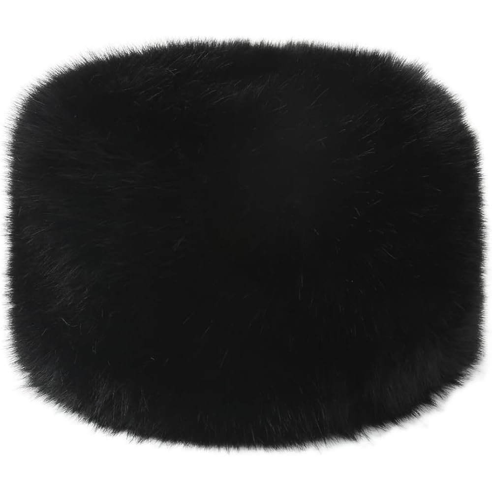 Winter Faux Fur Hat Warm Trapper Hat Cossack Russion Style Hat for Women