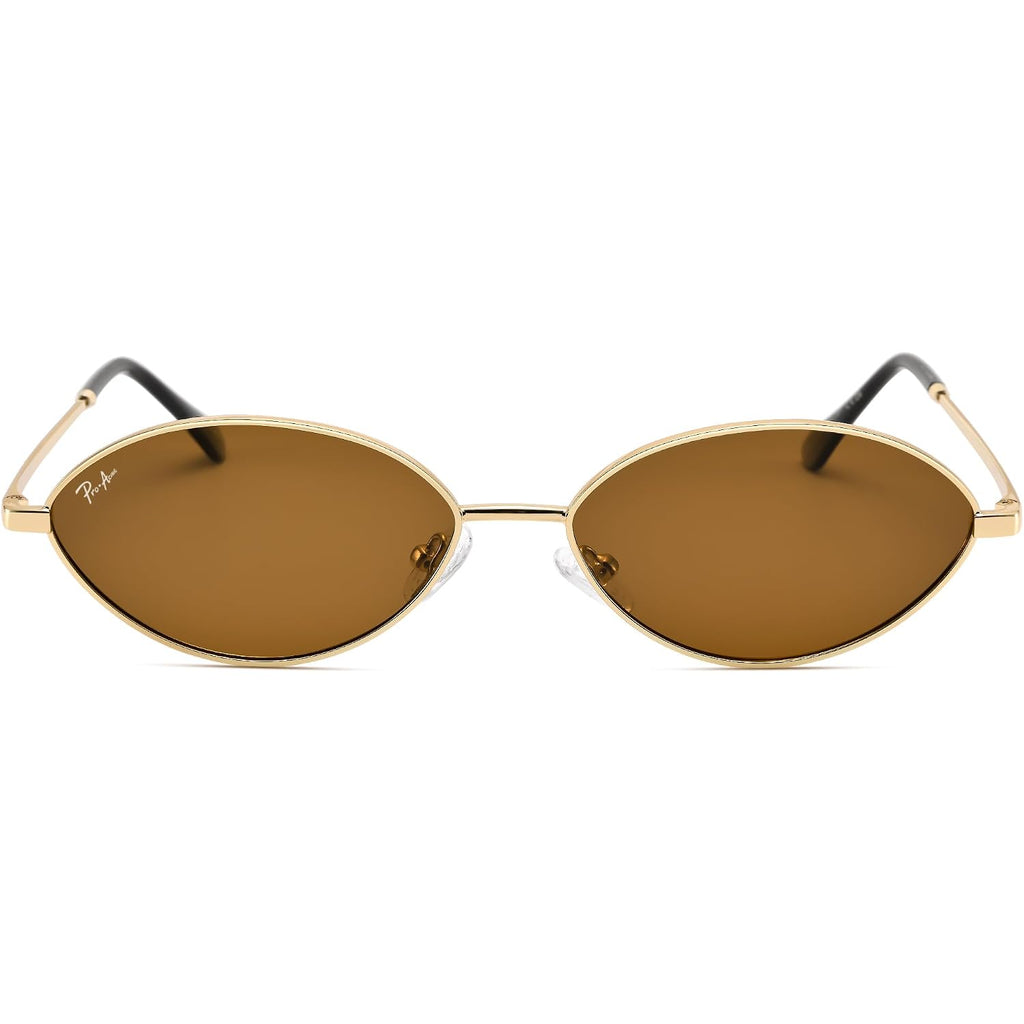 Pro Acme Retro Oval Small Cat Eye Sunglasses For Women, 90S Polarized Trendy Shades, Y2K Fashion Glasses