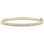 0.5 to 5 Carat 14K White Gold Diamond Bangle Bracelet Value Collection