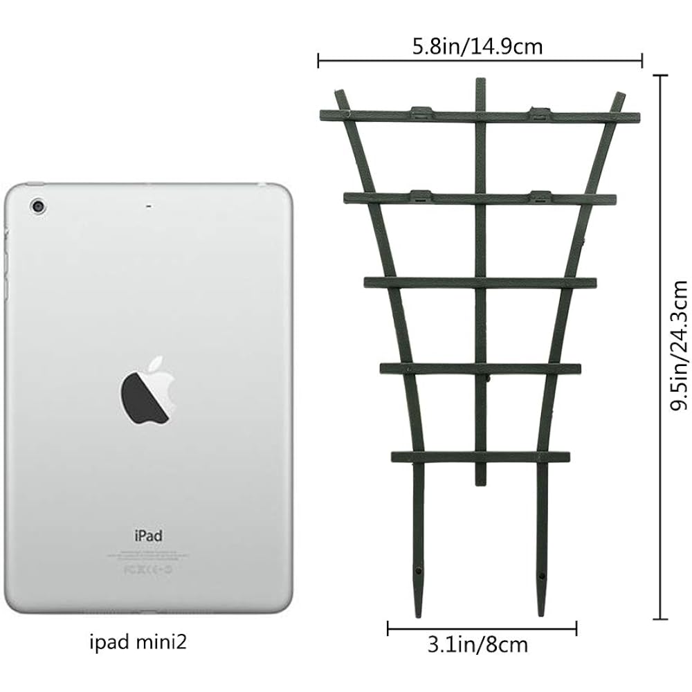 Feitore Plant Trellis Indoor, 6Pcs Stackable Plant Trellis For Climbing Plants Indoor, Small Plant Climbing Trellis For Potted Plants Plastic Climbing Plant Support Trellis For Houseplant Hoya Pothos