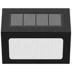 Solar Lights For Steps Decks Pathway Yard Stairs Fences, Led Lamp, Rainproof, Black Metal Housing, 6 Pack