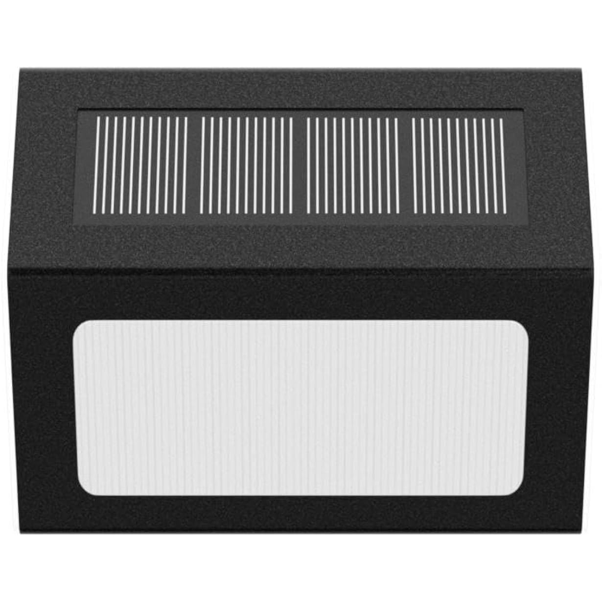 Solar Lights For Steps Decks Pathway Yard Stairs Fences, Led Lamp, Rainproof, Black Metal Housing, 6 Pack