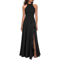 Woosea Women'S High Neck Sexy Split Evening Cocktail Party Maxi Long Formal Dress