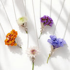 Flower Holder Necklace for Women DIY Flower Bouquet Necklace Mini Vase Pendant Wearable Floral Jewelry Insert Fresh or Dried Flowers Gifts for Teachers Mom Daughter Bride Bridesmaids