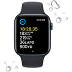 Apple Watch Se (2Nd Gen) (Gps + Cellular, 40Mm) - Midnight Aluminum Case With Midnight Sport Band, S/M (Renewed)