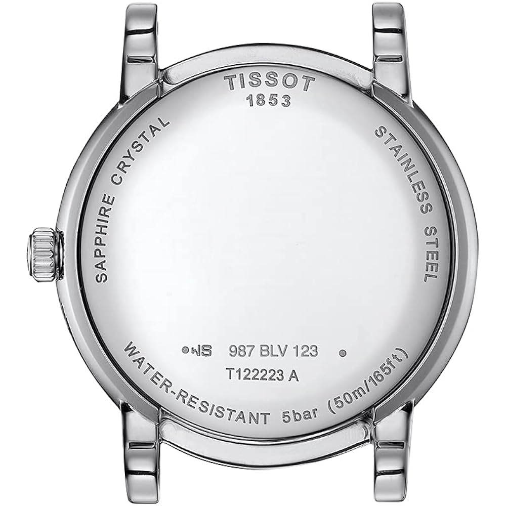 Tissot Womens Tissot Carson Premium Lady Moonphase Swiss Quartz Watch, Grey, Stainless Steel, 16 (T1222231103300)