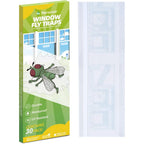 Kensizer 30-Pack Window Fly Traps For Indoors, House Fly Trap | Fruit Fly Traps For Indoors, Paper Sticky Strips, Fly Catcher Clear Windows Trap, House Fly Killer, Lady Bug Traps
