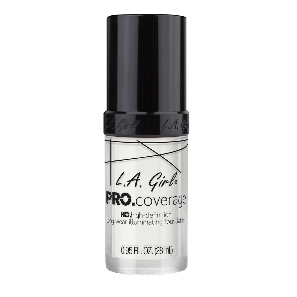 L.A. Girl Pro Coverage Liquid Foundation, White, 0.95 Fl Oz