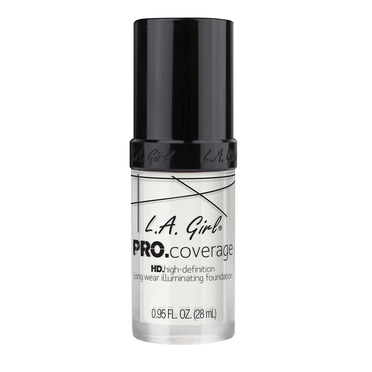 L.A. Girl Pro Coverage Liquid Foundation, White, 0.95 Fl Oz