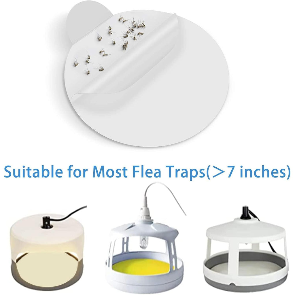 Flea Trap Refill Discs 7.1 Inch Replacement Glue Boards For Most Models Flea Traps For Inside Your Home, 12 Pack