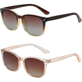 DUSHINE Polarized Sunglasses for Women Classic Retro Style UV400 Protection Vacation Beach Outfits Fashion Sunnies