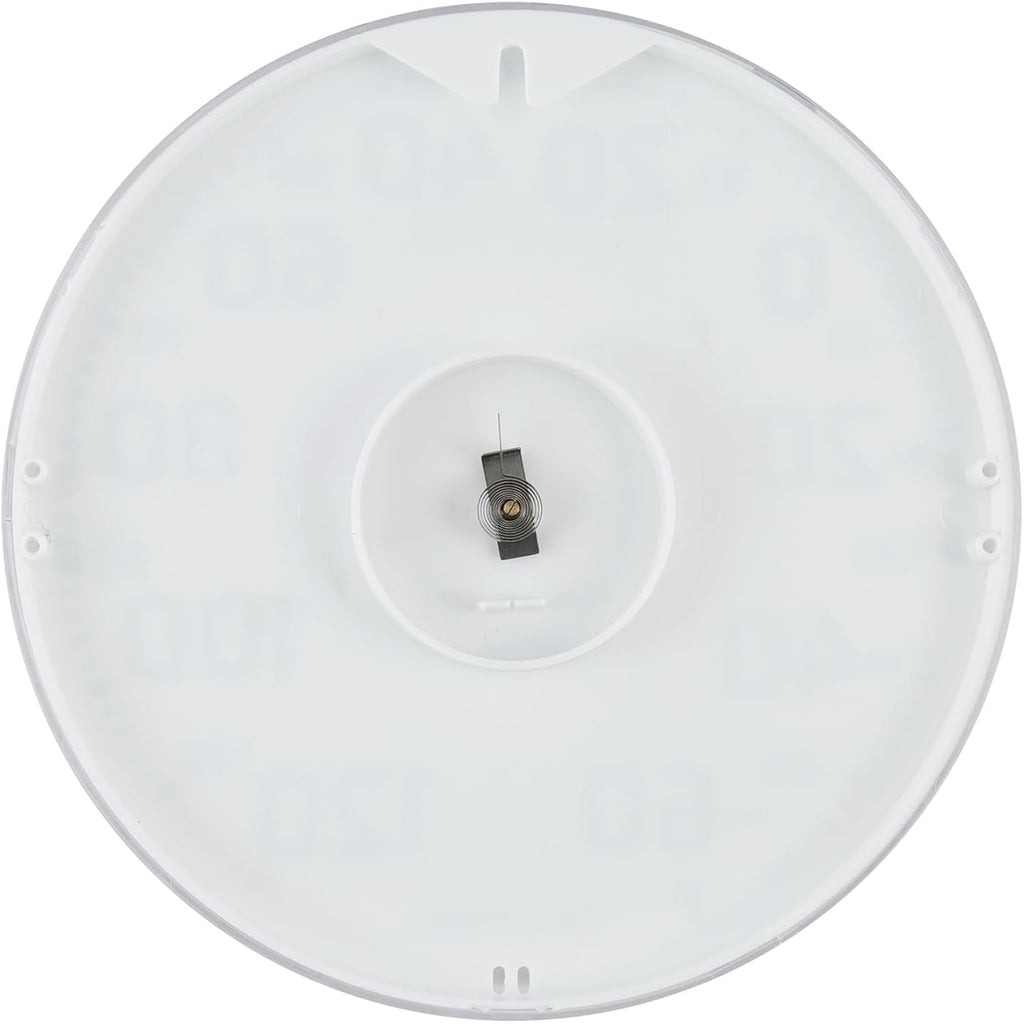 La Crosse 104-1522 8" Round Analog Dial Thermometer, White