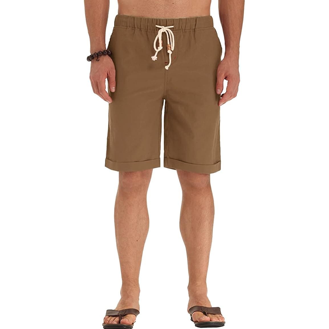 Sailwind Men’S Linen Shorts Casual Drawstring Summer Beach Shorts