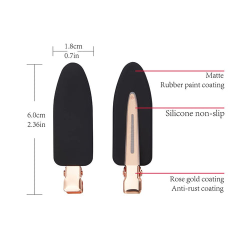 12 pieces No Bend Hair Clips, No Crease Curl Pin Clips for Makeup Application，2022 style, non-slip.Hair won't get caught between plastic attached to metal. (Morandi)…