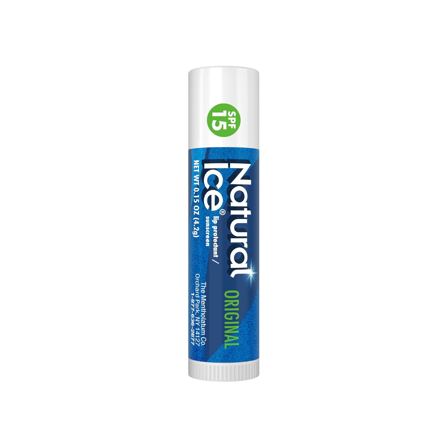 Mentholatum Natural Ice Lip Balm Original Spf 15 1 Each ( Pack Of 3)