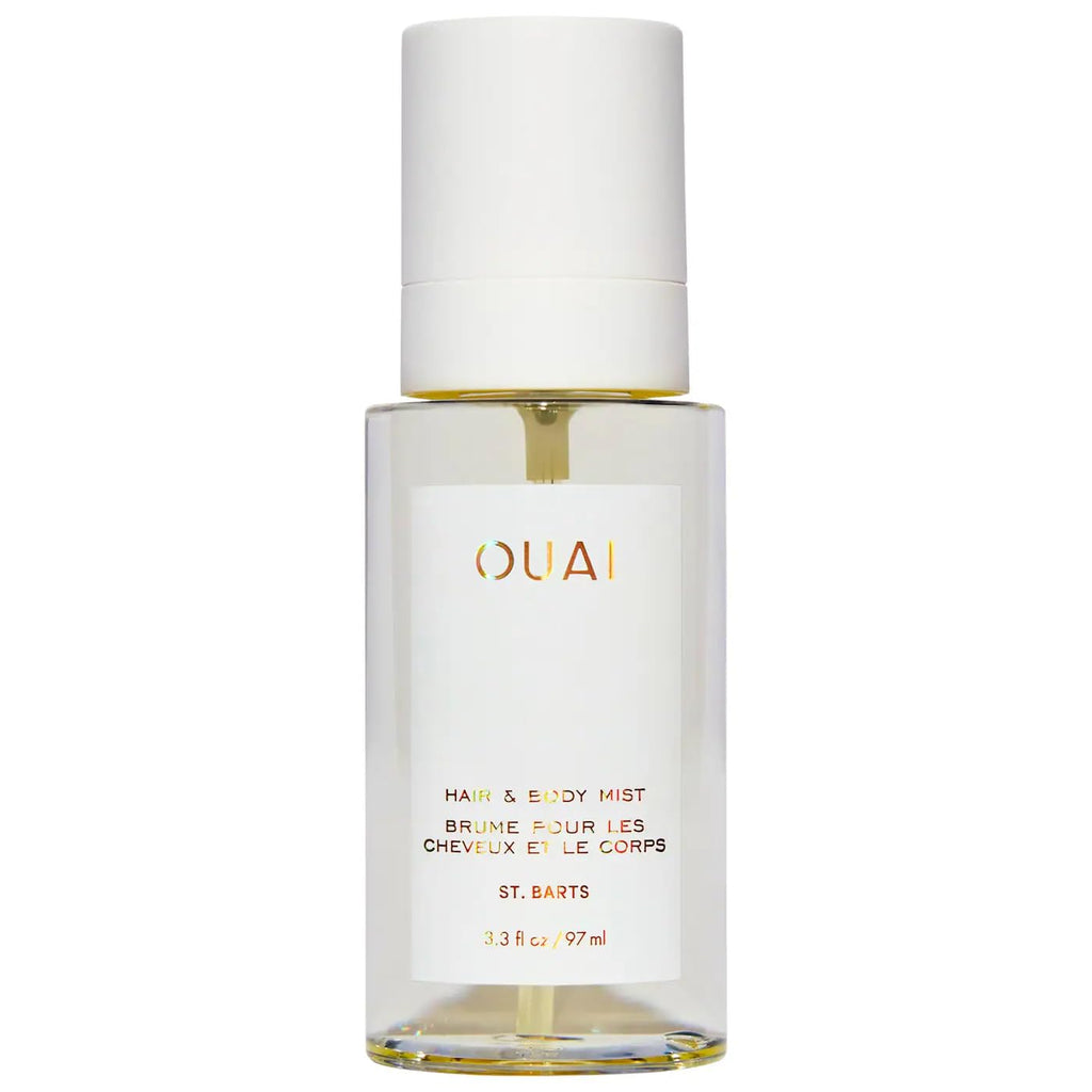 OUAI St. Barts Hair and Body Mist - Tropical-Scented Hair Perfume and Body Spray - Notes of Dragonfruit, Orange Blossom, Tuberose & Musk (3.3 Fl Oz)