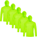 Gary Com 5 Packs Men Long Sleeve T-Shirts Quick Dry Athletic Running Activewear Workout Hoodies Upf 50+ Uv Sun Protection