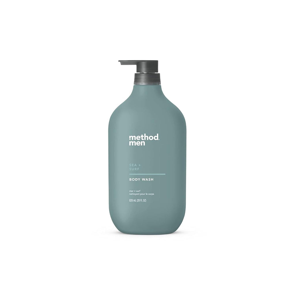 Method Men Body Wash, Sea And Surf Scent, Paraben And Phthalate Free, Quick-Lathering Cleansers, Cruelty Free, 28 Oz