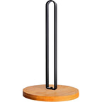 Tonlea Wooden Paper Towel Holder Countertop, Kitchen-Towel-Holder Freestanding With Non-Slip Base For Bathroom