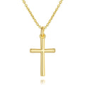 AMELINE 14K Gold Cross Necklaces for Women Gold Cross Chain Minimalist Pendant Small Necklace for Women Jewelry