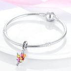 MULA 925 Sterling Silver Charms for Bracelets and Necklaces Family Letters Dangle Pendants Airplane Travel Beads Family Tree Jewelry Charms for Women