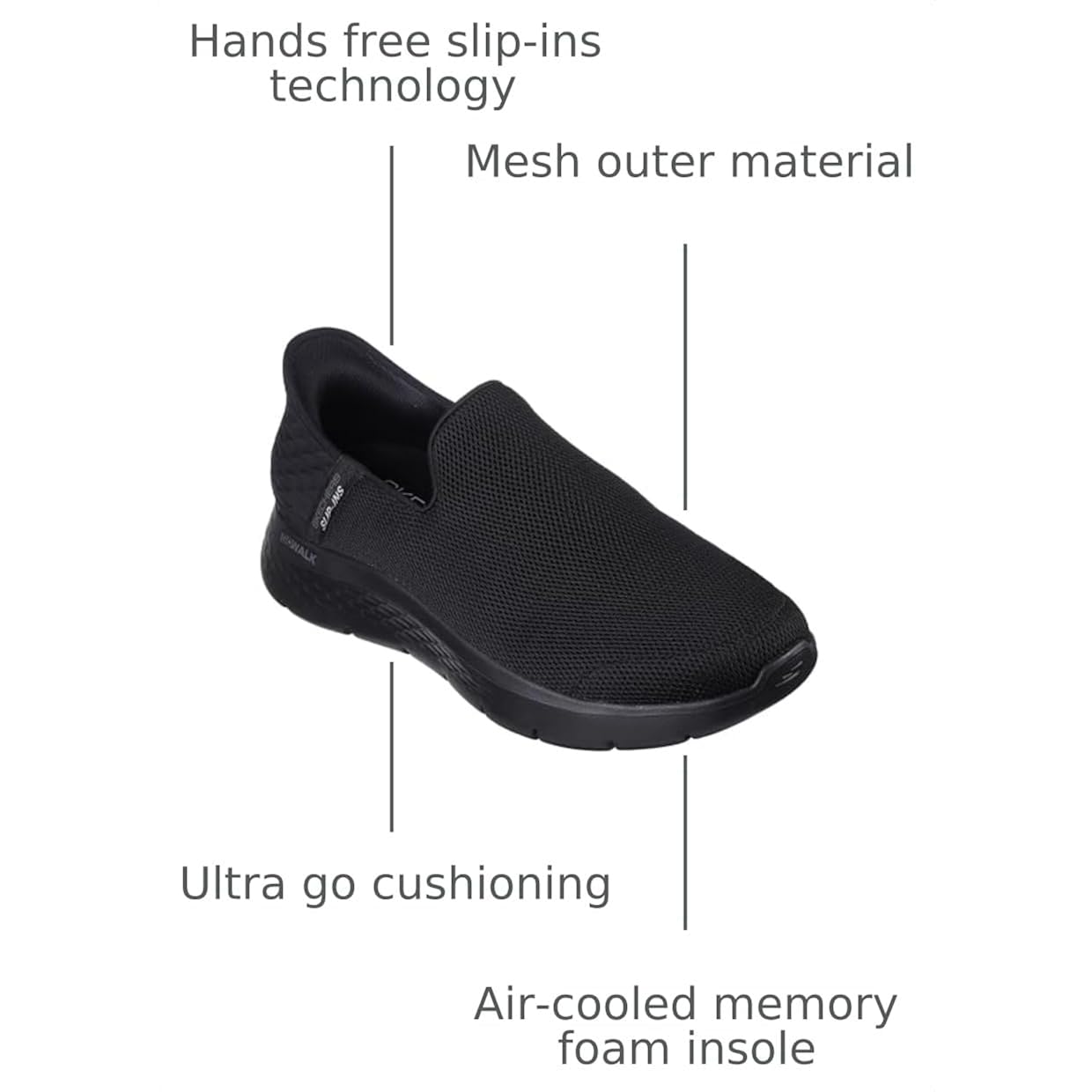 Skechers Men'S Hands Free Slip-Ins Go Walk Flex No Hands Sneaker