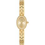 Fiyta Women'S Watch - Elegant Gold Small Oval Vintage Watch With Sapphire Crystal; Ruby-Inlaid Crown, 316L Stainless Steel Dainty Jewelry Bracelet, Timeless Gift For Her