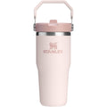 STANLEY IceFlow 2.0 Flip Straw Tumbler with Handle 14 oz | Twist On Lid and Flip Up Straw | Leakproof Water Bottle | Insulated Stainless Steel | BPA-Free | Rose Quartz