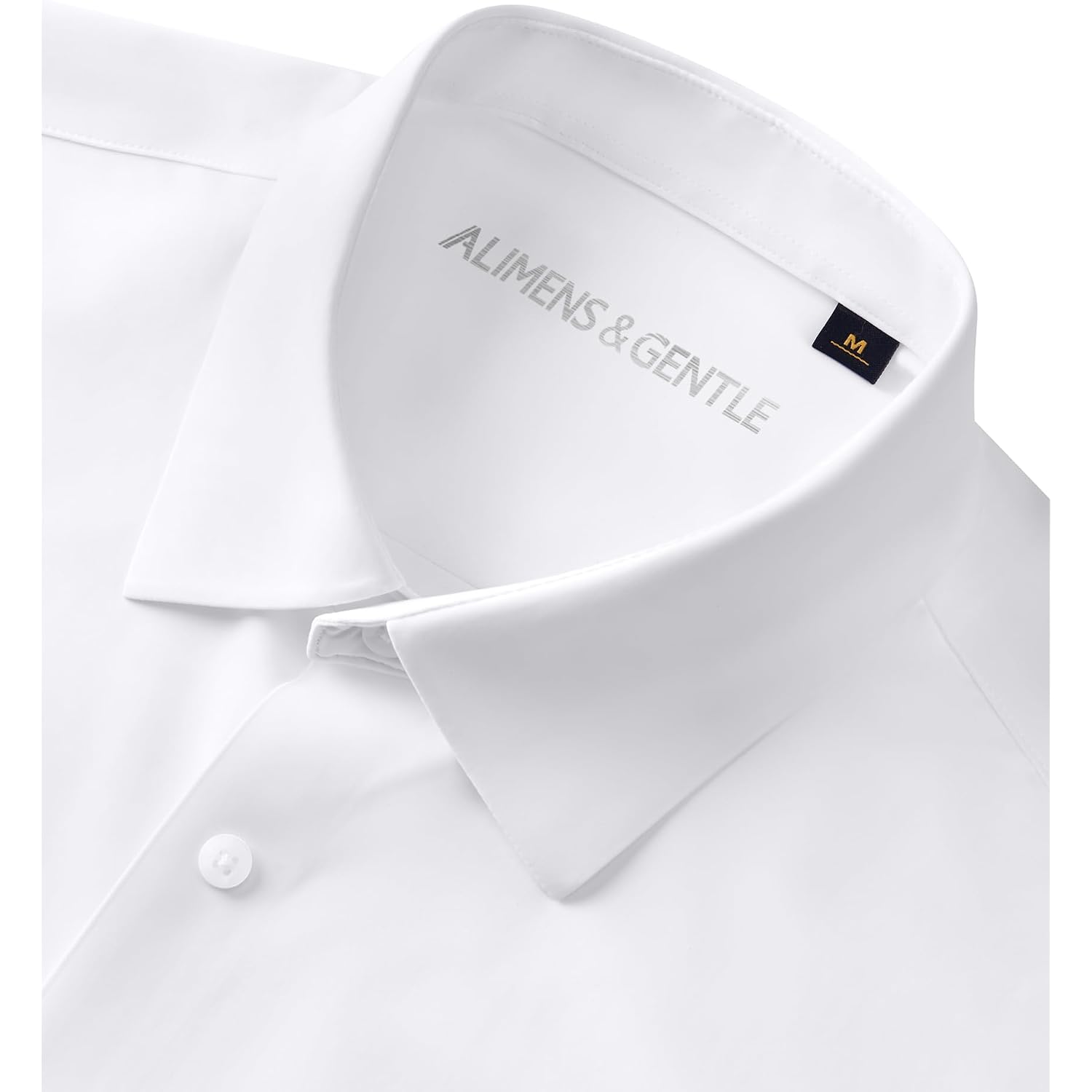 Alimens & Gentle Stretch Mens Dress Shirts Slim Fit Long Sleeve Casual Skinny Muscle Fit Wrinkle Free Button Down Shirt