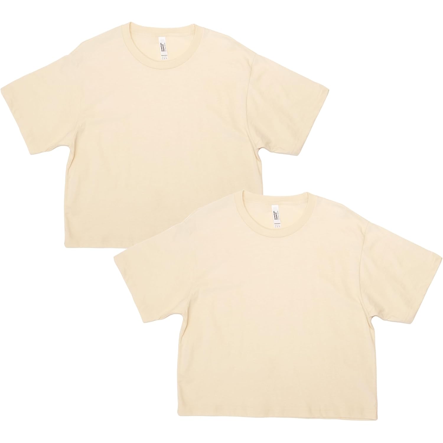American Apparel Women'S Fine Jersey Boxy T-Shirt, Style G102, 2-Pack