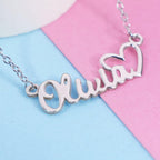 PicturesOnGold.com Custom Name Necklace For Women Personalized Name Necklace in Sterling Silver or Gold Necklace Personalized with any Name or Word