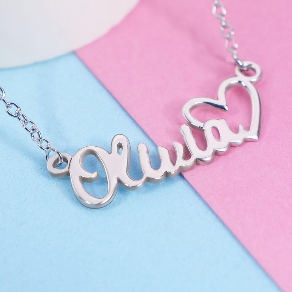 PicturesOnGold.com Custom Name Necklace For Women Personalized Name Necklace in Sterling Silver or Gold Necklace Personalized with any Name or Word