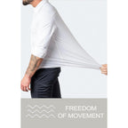 Men’S Muscle Fit Dress Shirts Athletic Slim Fit Long Sleeve Stretch Casual Button Down Shirt