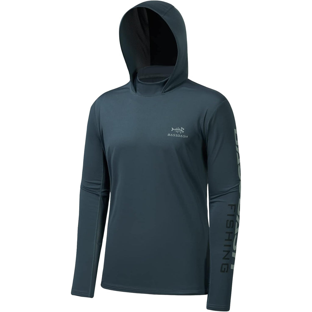 Bassdash Upf 50+ Men’S Uv Sun Protection Long Sleeve Performance Fishing Hoodie Hooded Shirts