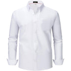 Oxford Dress Shirts For Men Big And Tall(Size Xxl Big-6Xl Big&Tall) Button Down Long Sleeve Business Casual Collared Shirts