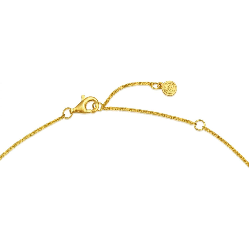 CHOW SANG SANG 999 24K Gold Diamond Cultural Blessings Buddhist Mandala Necklace for Women 47cm 95563N